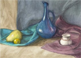 Kép - festett csendélet (70x50 cm)