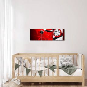 Az absztrakció képe (órával) (90x30 cm)