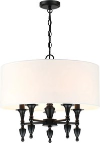 Cosmolight AUSTIN P05203BK-WH Csillár 5x40W/E14 IP20
