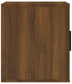 barna tölgyszínű szerelt fa TV-szekrény 100 x 35 x 40 cm