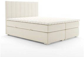 Franciaágy Boxspring 140 cm Pugno (tejszín) (tárolóhellyel). Akció -17%. 1020347