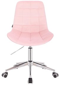 HR590K Púderrózsaszín modern velúr szék