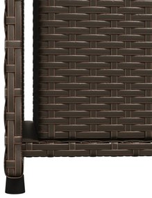 barna polyrattan kerti tárolószekrény 50 x 55 x 115 cm