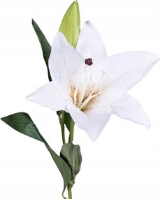 Liliom ág fehér-krém natural touch művirágok, mint az élő