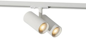 Modern sínrendszer 3 fehér spotlámpával, 1 fázisú - Iconic Scopio