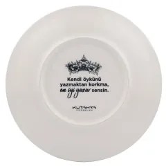 Elegáns 4 részes fekete-fehér porcelán étkészlet