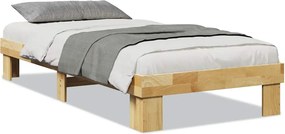 vidaXL ágykeret matrac nélkül 90x200 cm tömör fa tölgyfa