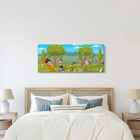 Kép - gyerekek a játszótéren (120x50 cm)