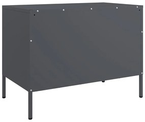 antracitszürke acél TV-szekrény 68 x 39 x 50,5 cm