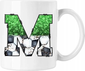 Bögre Labda Ábécé betű M 4 Fehér 330ml