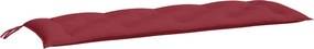 vidaXL bordó oxford szövet kerti padpárna 150 x 50 x 7 cm