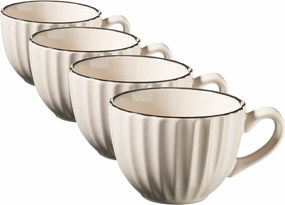 Mäser 4 db-os csészeszett OSITA – 200 ml, krém színű