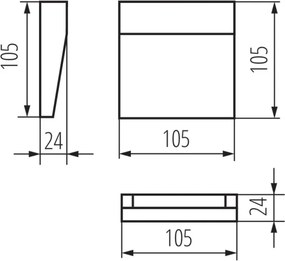 KANLUX 33750 DULI Modern Kültéri Fali Lámpa GU10 IP20
