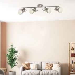 Briloner 2049-042 - Spotlámpa 4xE14/40W/230V, ezüst