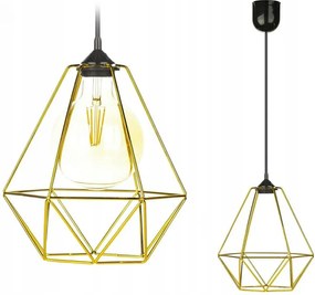 Paris Diamond függőlámpa 24 cm arany Mennyezeti Geometrikus Gyémánt