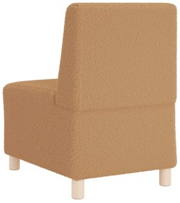 bézs göndör gyapjúszerű szövetből kanapé szék 55 cm