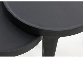 Kerek tárolóasztal szett 2 db-os ø 43 cm Tobias – Light &amp; Living