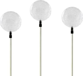 Kerti szoláris LED lámpa készlet – 3 db színváltó üveggömb