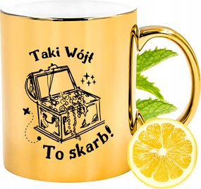 Prémium Arany Csillogó Bögre Ajándék Nyomtatott Fotóval