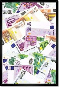 Poszterek keretben 40x60 Sok pénz Euro pénztárgép