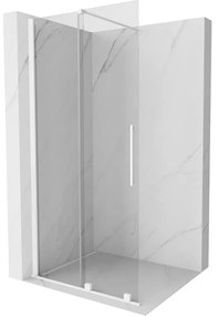 Mexen Velar, tolóajtó a nyílásba Walk-In típus 120 cm, 8 mm átlátszó üveg, fehér, 871-120-000-03-20