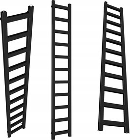 Lad 770/250 Fürdőszobái Radiátor, Fényes Fekete