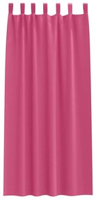 Függönyök 2 pcs Fényes rózsaszín 225 x 140 cm Poliészter