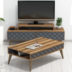 City nappali bútorszett, dió, 140 cm – TR845HCT5207