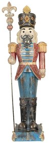 Vintage nagy diótörő figura kék 99 cm