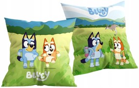 Bluey Sunny Day párna, díszpárna 38x38 cm Velúr