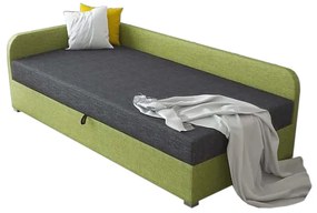 UNO kárpitozott ágy + ágyrács + matrac, 90x200, sawana05/35, bal sarok