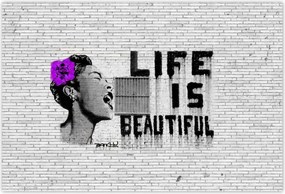 Poszterek 155x105 Banksy Life is beautiful