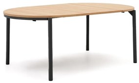Kerek bővíthető étkezőasztal tölgyfa dekorral ø 120 cm Montuiri – Kave Home
