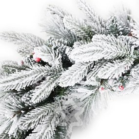 Karácsonyi koszorú Havas 50 LED 60 cm