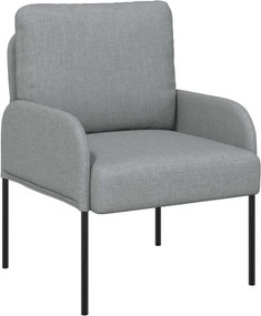 vidaXL Kanapék párnával 55cm Világosszürke Furnér