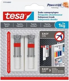 Akasztócsavar, öntapadó, állítható, TESA Powerstrips®, érzékeny felületre (TE77775)