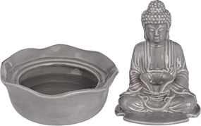 BALANCE kerámia asztali szökőkút Buddha, szürke
