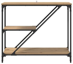 vidaXL Konzolasztal Artisan tölgy 88,5 x 30 x 75 cm Faanyag