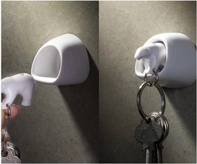 Polar Bear fehér kulcstartó fogas - Qualy&CO