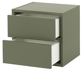 Boxie 2 fiókos fali szekrény 40x40x37 cm zöld