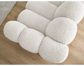 Fehér buklé kanapé 232 cm Hippolyte – Bobochic Paris