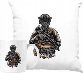 Bögre Szett Párna Asg Airsoft Katona Ajándék ötlet