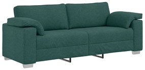 vidaXL Kanapé Szett 2 pcs Sötétzöld 219 x 77 x 82 cm szövet