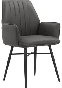 Antracitszürke étkezőszék szett 2 db-os Anzo – Støraa