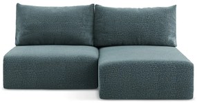 Türkiz kinyitható-tárolóhelyes sarokkanapé (jobb oldali) Kalena – Makamii
