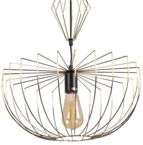 Csillár zsinóron JASMINA 1xE27/20W/230V átm. 40 cm arany