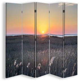 Gario Paraván Naplemente a rét felett Méret: 180 x 170 cm, Kivitelezés: Forgó paraván 360°