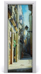 Ajtó tapéta Streets of Barcelona 75x205 cm