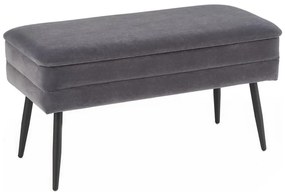 Pad tárolóhellyel VELVA 37x78 cm szürke