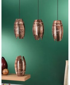 EGLO 91014 - MONGU asztali lámpa 1 x E27/60W barna